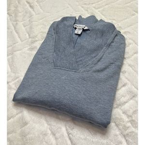 Athleta Women's (S) Blue Clarity V-Neck Sweatshirt
